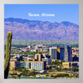 Tucson, Arizona landschaftliche Aussicht, Poster (Vorne)