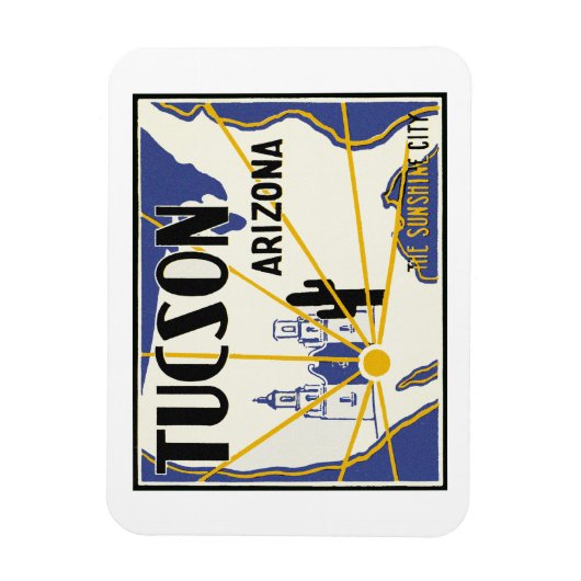 Tucson Arizona Magnet (Vertikal)