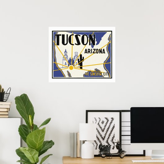 Tucson Arizona Poster (Heimbüro)