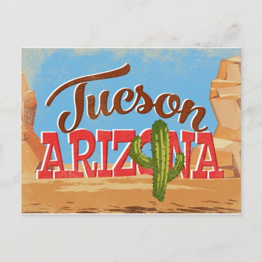Tucson Arizona Postkarte (Vorderseite)