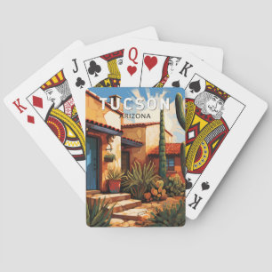 Tucson Arizona Reise Kunst Vintage Spielkarten
