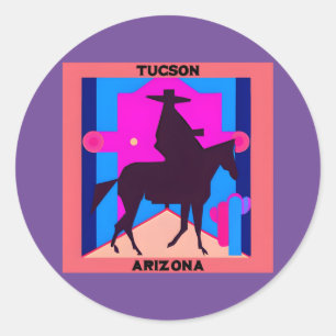 Tucson, Arizona Runder Aufkleber