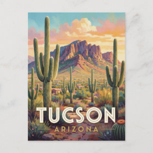Tucson Arizona Saguaro National Park Reise Postkarte
