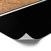 Tucson Arizona Satellite Poster Karte (Ecke)