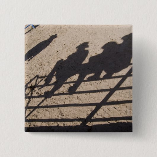 Tucson, Arizona: Schatten der Rodeokonkurrenten Button (Vorderseite)