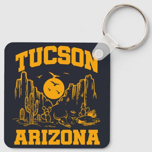 Tucson, Arizona Schlüsselanhänger (Rückseite)