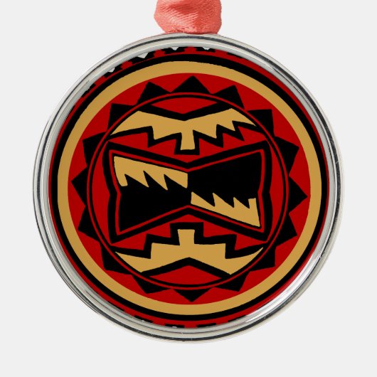 Tucson Arizona Silbernes Ornament (Vorne)