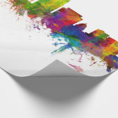 Tucson Arizona Skyline Geschenkpapier (Ecke)