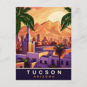 Tucson, Arizona, Skyline, Reise Postkarte