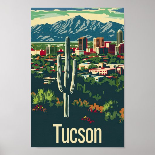 Tucson Arizona USA Famous Travel Place Poster (Vorne)