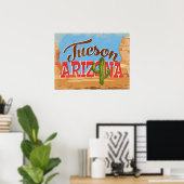 Tucson Arizona Vintage Travel Poster (Heimbüro)