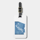 Tucson Arizona Wood Grain Gepäckanhänger (Vorderseite vertikal)