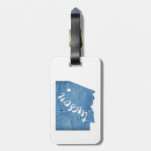 Tucson Arizona Wood Grain Gepäckanhänger (Rückseite vertikal)