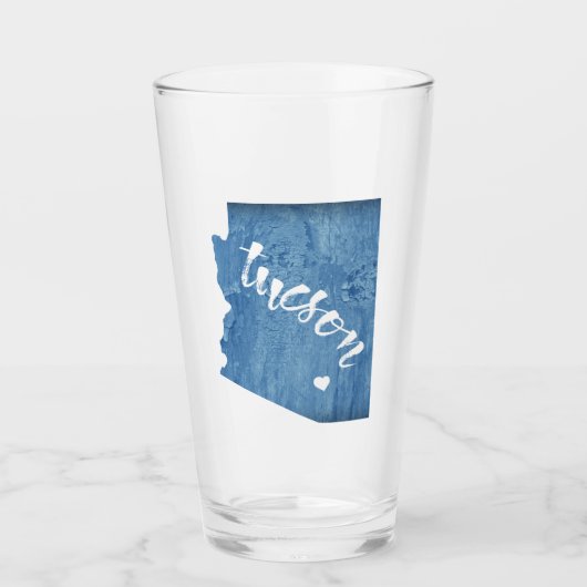 Tucson Arizona Wood Grain Glas (Vorderseite)