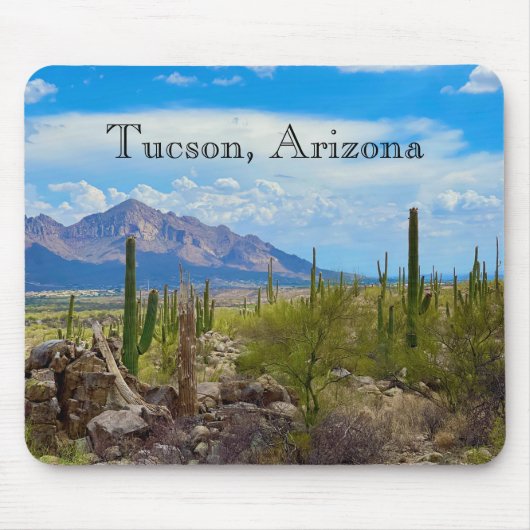 Tucson Arizona Wüste Südwestkaktus Foto Mousepad (Vorne)