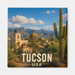 Tucson Arizona Wüstenberg Reise Souvenir Magnet