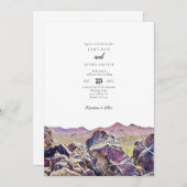 Tucson Arizona Wüstenhochzeit Einladung (Vorne/Hinten)