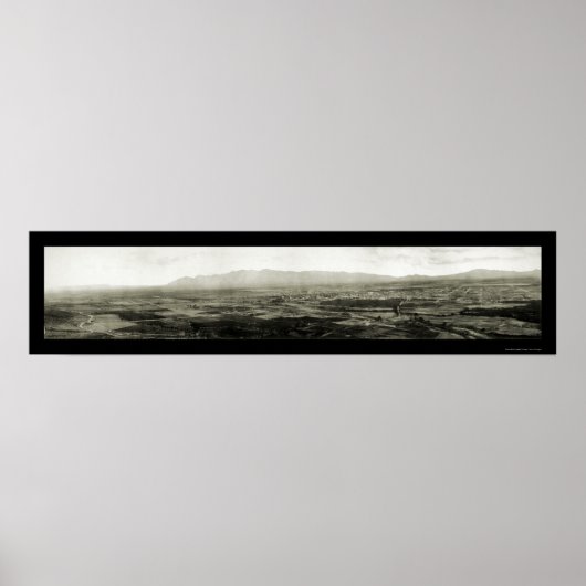 Tucson AZ Panoramic Foto 1909 Poster (Vorne)