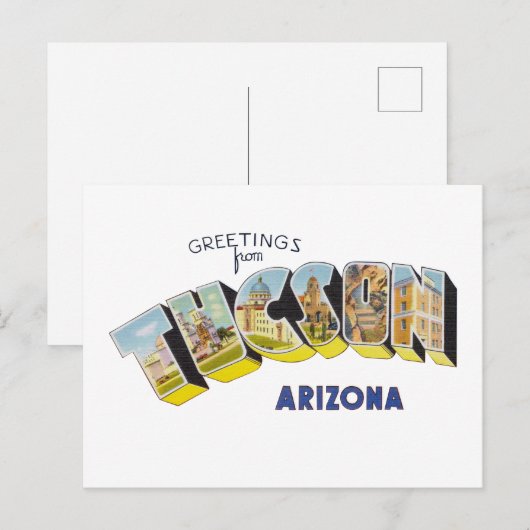 Tucson AZ Postkarte (Vorne/Hinten)