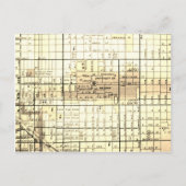 Tucson, AZ Vintag Map Postkarte (Vorderseite)