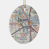 Tucson AZ Vintage Karte Keramik Ornament (Rechts)