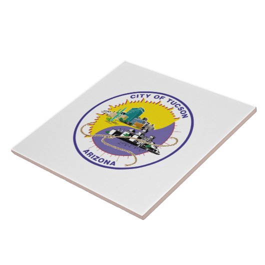 Tucson-Flagge Fliese (Seite)