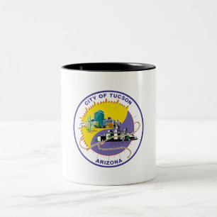 Tucson-Flagge Zweifarbige Tasse