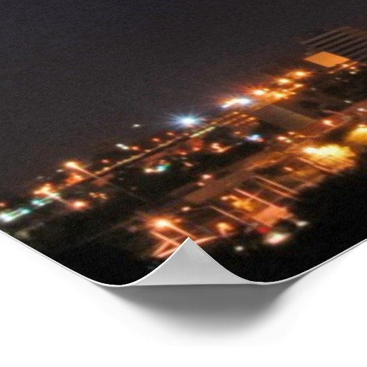 Tucson in der Nacht Poster (Ecke)