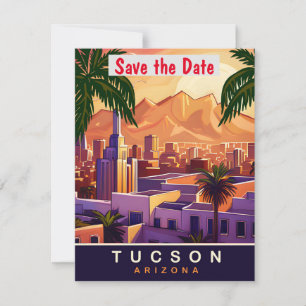 Tucson Mission Desert Sunset Hochzeits-Einladung Save The Date