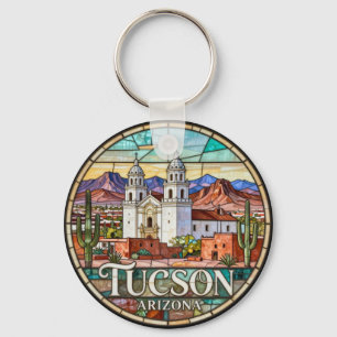 Tucson Moderne Wüstenlandschaft 🌵 Schlüsselanhänger
