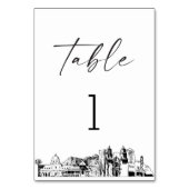 Tucson Skyline Tischnummer 3.5x5 Card (Vorderseite)