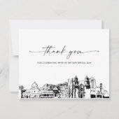 Tucson Skyline Wedding Foto Danke You Card Einladung (Vorderseite)
