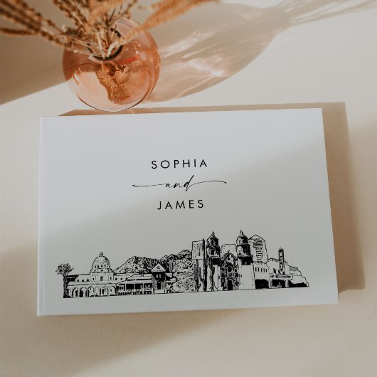 Tucson Skyline Wedding Guest Book Gästebuch