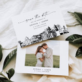 Tucson Skyline Wedding Save the Date Card Einladung