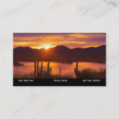 Tucson Sunset Wüste Business Card Visitenkarte (Vorderseite)