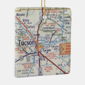 Tucson Vintage-Straßenkarte-Ornament Keramikornament (Rechts)