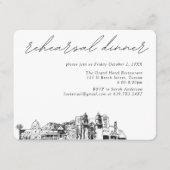 Tucson Wedding Elegante Probe Dinner Begleitkarte (Vorderseite)