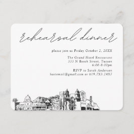 Tucson Wedding Elegante Probe Dinner Begleitkarte