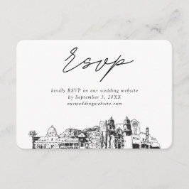 Tucson Wedding Minimalistisch Sketch UAWG Begleitkarte