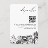 Tucson Wedding Modern Details QR Code Begleitkarte (Vorderseite)