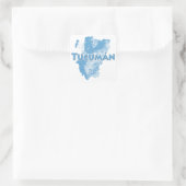 Tucuman Quadratischer Aufkleber (Tasche)