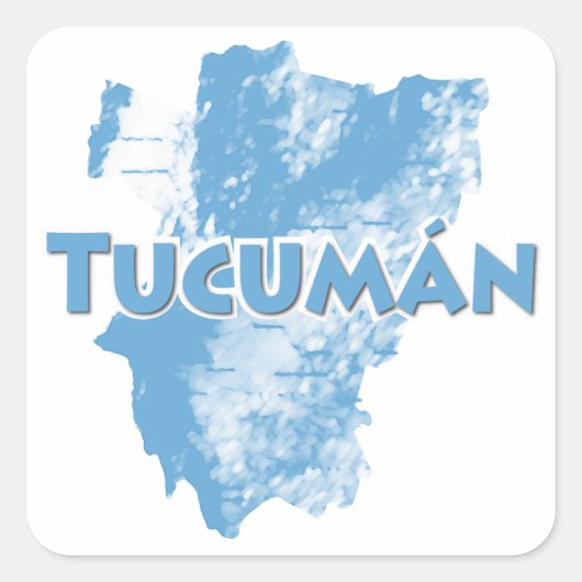 Tucuman Quadratischer Aufkleber (Vorderseite)