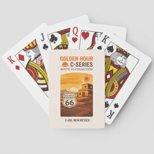 Tucumcari Centennial Adobe Sonnenuntergangsdeck Spielkarten (Rückseite)