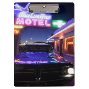 Tucumcari, New Mexico, Vereinigte Staaten. Route 6 Klemmbrett