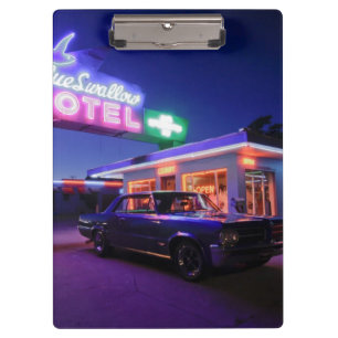 Tucumcari, New Mexico, Vereinigte Staaten. Route 6 Klemmbrett