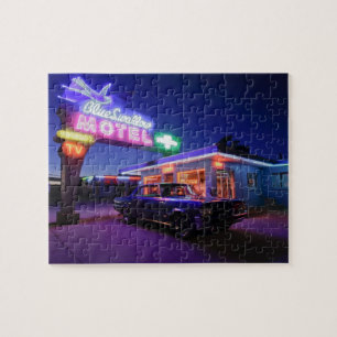 Tucumcari, New Mexico, Vereinigte Staaten. Route 6 Puzzle