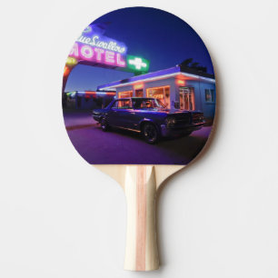 Tucumcari, New Mexico, Vereinigte Staaten. Route 6 Tischtennis Schläger