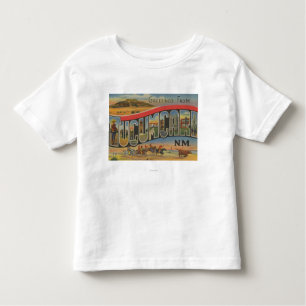 Tucumcari, New Mexiko - große Buchstabe-Szenen Kleinkind T-shirt