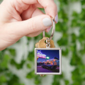 Tucumcari, New Mexiko, Vereinigte Staaten. Weg 66 Schlüsselanhänger (Hand)