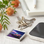 Tucumcari, New Mexiko, Vereinigte Staaten. Weg 66 Schlüsselanhänger (Seite)